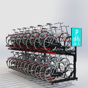 Cykelrutan - Ett specialutförande av den horisontella cykelparkeringen